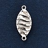 925 Sterling Silver 3D Holow Connector Charms STER-F058-02S-02-2