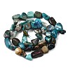 Natural Chrysocolla Beads Strands G-L493-61-5