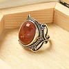 Natural Red Jasper Adjustable Rings RJEW-I108-02AS-06-2