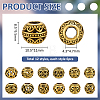 72Pcs 12 Styles Tibetan Style Alloy European Beads FIND-PH0060-22AG-2