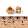 925 Sterling Silver Pave Clear Cubic Zirconia Spacer Beads SE-CBAF1B2-04G-2