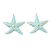 Ocean 304 Stainless Steel Enamel Big Pendants STAS-T076-08C-03G-1