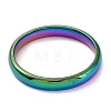 Ion Plating(IP) 304 Stainless Steel Flat Plain Band Rings STAS-I160-D-21mm-M-2