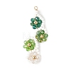 Baking Paint Glass Seed Beaded Big Pendants PALLOY-MZ01393-02-1