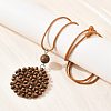 Boho Woven Wood Beads Pendant Long Necklaces WD-CBA76F6-01B-3