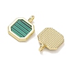 Alloy Acrylic Pendants AL-CBA4262-03G-01-2