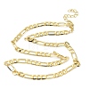 5MM Brass Figaro Chain Necklaces for Women NJEW-K271-07G-2
