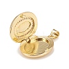 Brass Micro Pave Cubic Zirconia Locket Pendants LS-KK-A161-49G-3