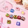 9Pcs 9 Colors Handmade Lampwork Beads LAMP-CJ0002-05-6