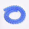 Transparent Glass Beads Strands GLAA-Q064-08-4mm-2