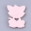 Food Grade Eco-Friendly Silicone Kitten Cabochons SIL-T052-08B-2