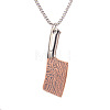 201 Stainless Steel Kitchen Knife Shape Pendant Necklaces for Men FS-WG2BC60-01-3