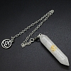 Natural Quartz Crystal Dowsing Pendulum Big Pendants PW-WG9E0C0-08-1