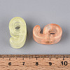 Luminous Frosted Transparent Acrylic Beads TACR-T029-21J-5