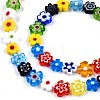 Handmade Millefiori Glass Bead Strands LAMP-N029-017B-08-3