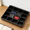 15-Grid Bamboo Wall-Mounted Tie Organizer Holder with 6 Adjustable Dividers AJEW-WH0609-920A-4