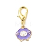 Alloy Enamel Sheep Pendant Decorations X-HJEW-JM00706-2