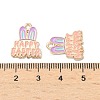 Easter Alloy Enamel Pendants ENAM-I055-01KCG-07-3