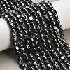 Synthetic Terahertz Stone Beads Strands G-K395-A13-01-1