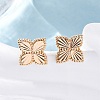 Brass Stud Earrings EJEW-D288-13G-5