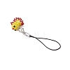 Glass Seed Bead Beaded Fish Charm Mobile Straps HJEW-MZ00182-01-4