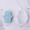 DIY Silicone Hamsa Hand with Lotus Soap Molds PW-WG59844-01-1