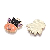 Halloween Theme Rack Plating Alloy Enamel Pendants X-ENAM-N056-362-2