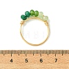 Dyed Natural Malaysia Jade Finger Rings for Women RJEW-JR01108-6