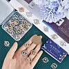 SUNNYCLUE 36Pcs 6 Styles Alloy Crystal Rhinestone Connector Charms FIND-SC0007-42-3
