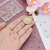 60Pcs Brass Crimp Beads KK-HY0004-18-3