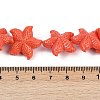 Synthetic Coral Dyed Carved Beads Strands CORA-K009-06C-02-3