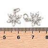 Brass Micro Pave Cubic Zirconia Pendants KK-B167-15P-3