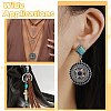 6Pcs 6 Styles Bohemian Alloy with Dyed Natural Gemstone Pendants and Alloy Enamel Pendants FIND-CJ0005-90-7