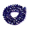 Electroplate Glass Beads Strands EGLA-A044-T8mm-B06-3