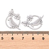 304 Stainless Steel Pendants STAS-E521-07P-04-3