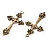 Cross Tibetan Style Alloy Big Pendants LS-TIBEP-Q058-04AB-FF-2
