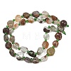 Natural Green Lodolite Quartz/Garden Quartz/Green Phantom Quartz Beads Strands GG-CBA3A44-C05-02-5