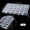 1Pc 24 Grids Plastic Nail Art Jewelry Storage Boxes OBOX-SP0001-01-2