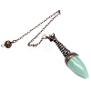 Natural Green Aventurine Dowsing Pendulum Big Pendants PW-WGFD073-04-1