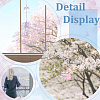 3Pcs 3 Colors Japanese Glass Wind Chimes DJEW-BC0001-13-7