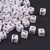 Acrylic Horizontal Hole Letter Beads OACR-YW0002-08J-1