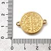 304 Stainless Steel Saint Benedict Medal Cross Connector Charms X-STAS-C119-12G-3