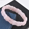 Bamboo Natural Rose Quartz Beads Stretch Bracelets for Women Men BJEW-K304-01M-3