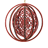 Natural Wood Meditation Symbol Pendant Decorations HJEW-WH0014-39A-4