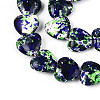 Spray Painted Synthetic Turquoise Beads Strands G-N352-28A-07-3