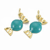 Brass Enamel Charms ENAM-S128-001O-NR-1