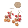 Synthetic Turquoise & Acrylic Dangle Earrings EJEW-JE06836-4
