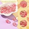 20Pcs 4 Styles Transparent Frosted Acrylic Beads FACR-YW0001-12-5