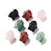 Natural Gemstone Carved Elephant Statues Ornament G-P525-09-1