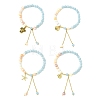 304 Stainless Steel/Alloy Charm Bracelets BJEW-JB13982-2